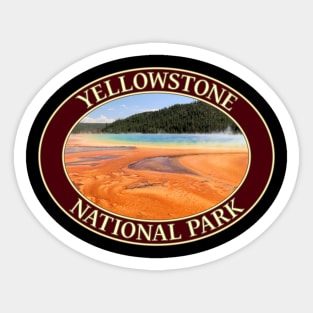 Grand Prismatic Spring at Yellowstone National Park in Wyoming Sticker